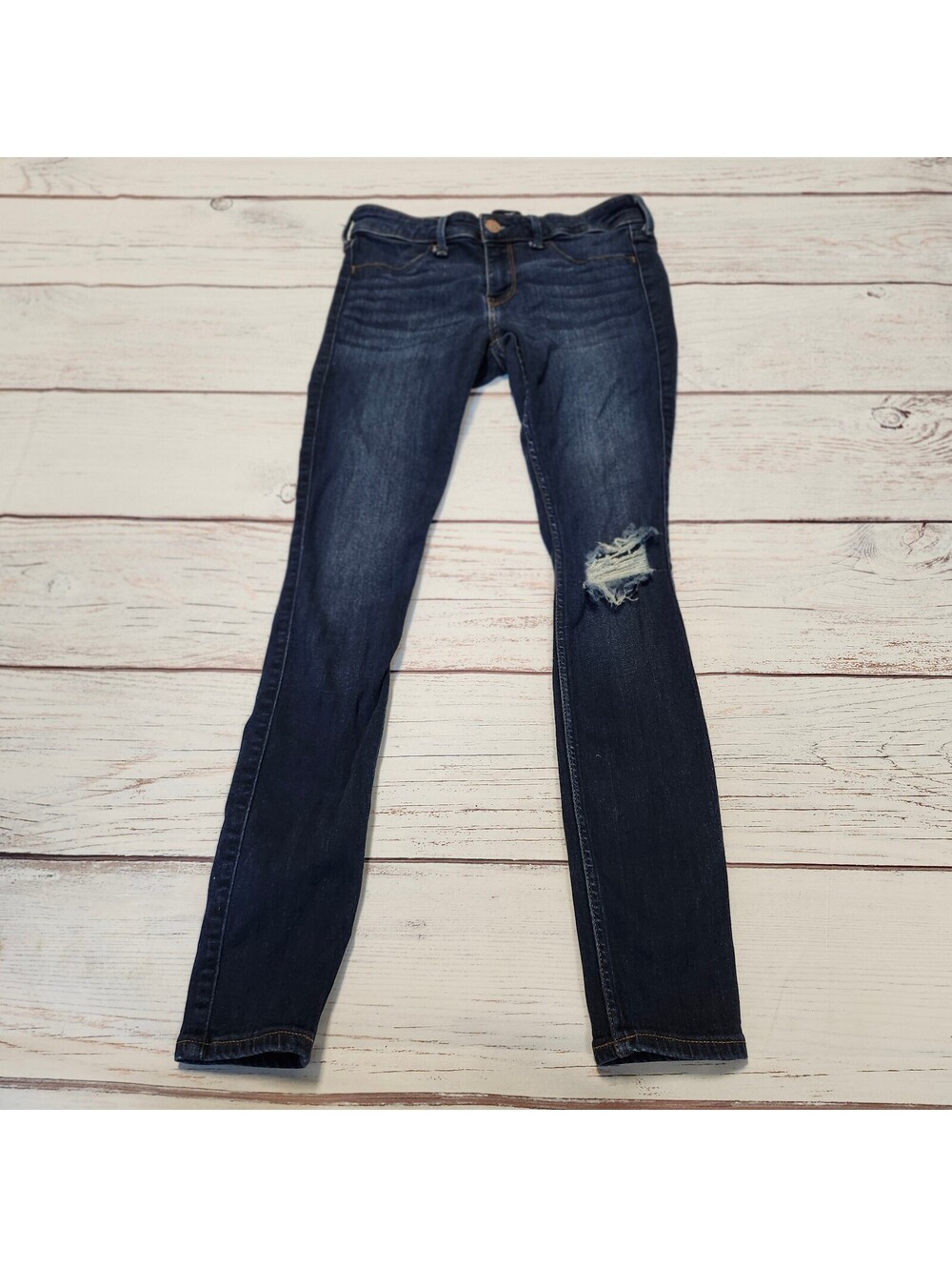 Hollister Low Rise Jean Leggings with Distressed Detail Size 26